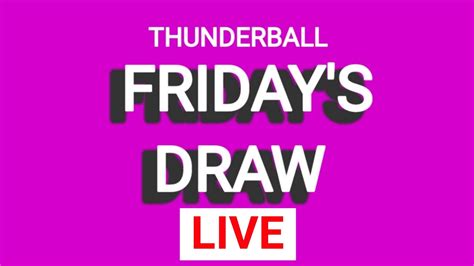 watch thunderball draw live